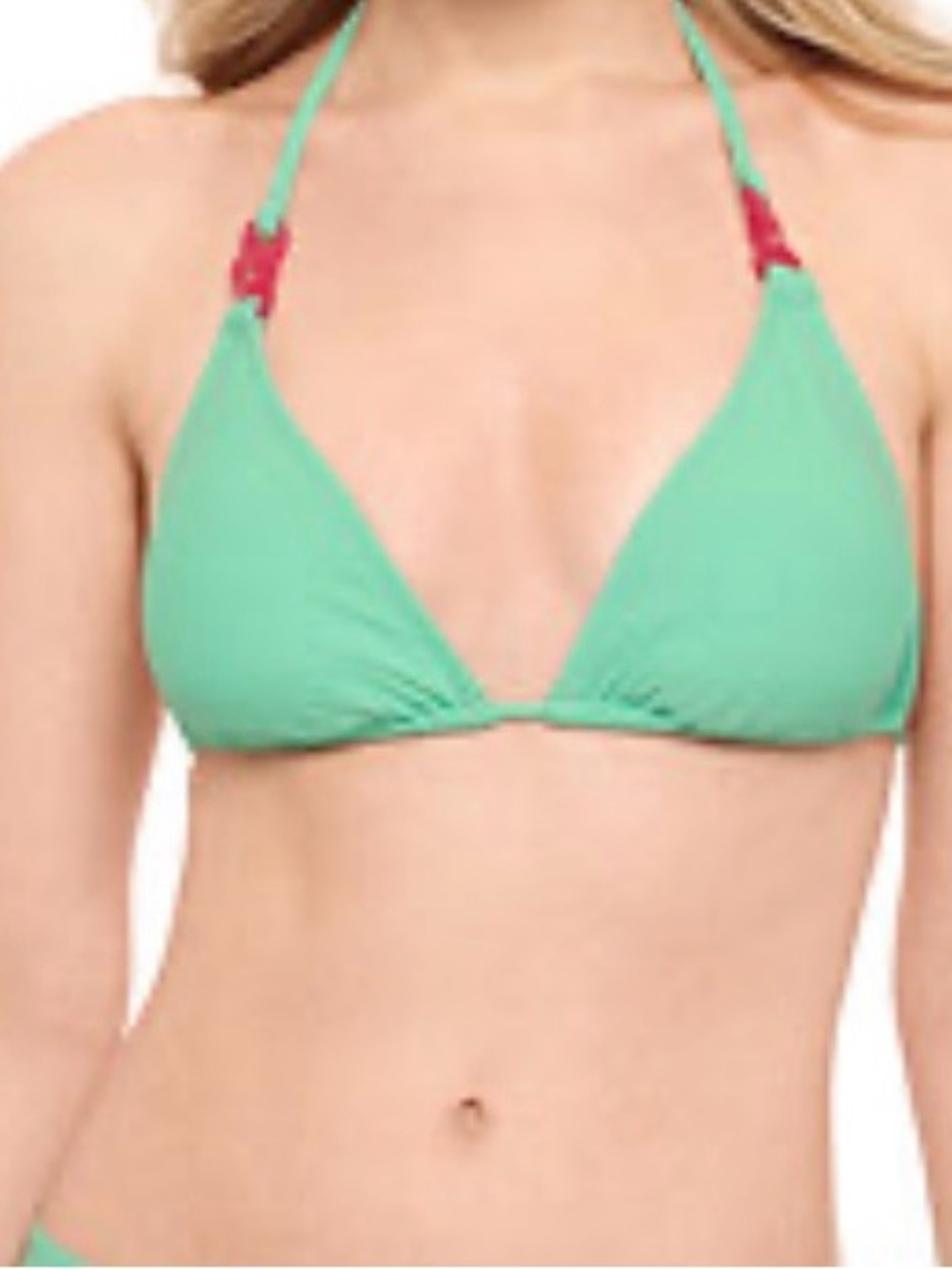 Salt + Cove Teal Triangle Bikini Top